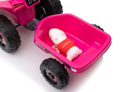 ATV electric cu remorcă XMX630T Pink, Bluetooth, Roz [6]