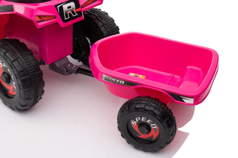 ATV electric cu remorcă XMX630T Pink, Bluetooth, Roz [4]