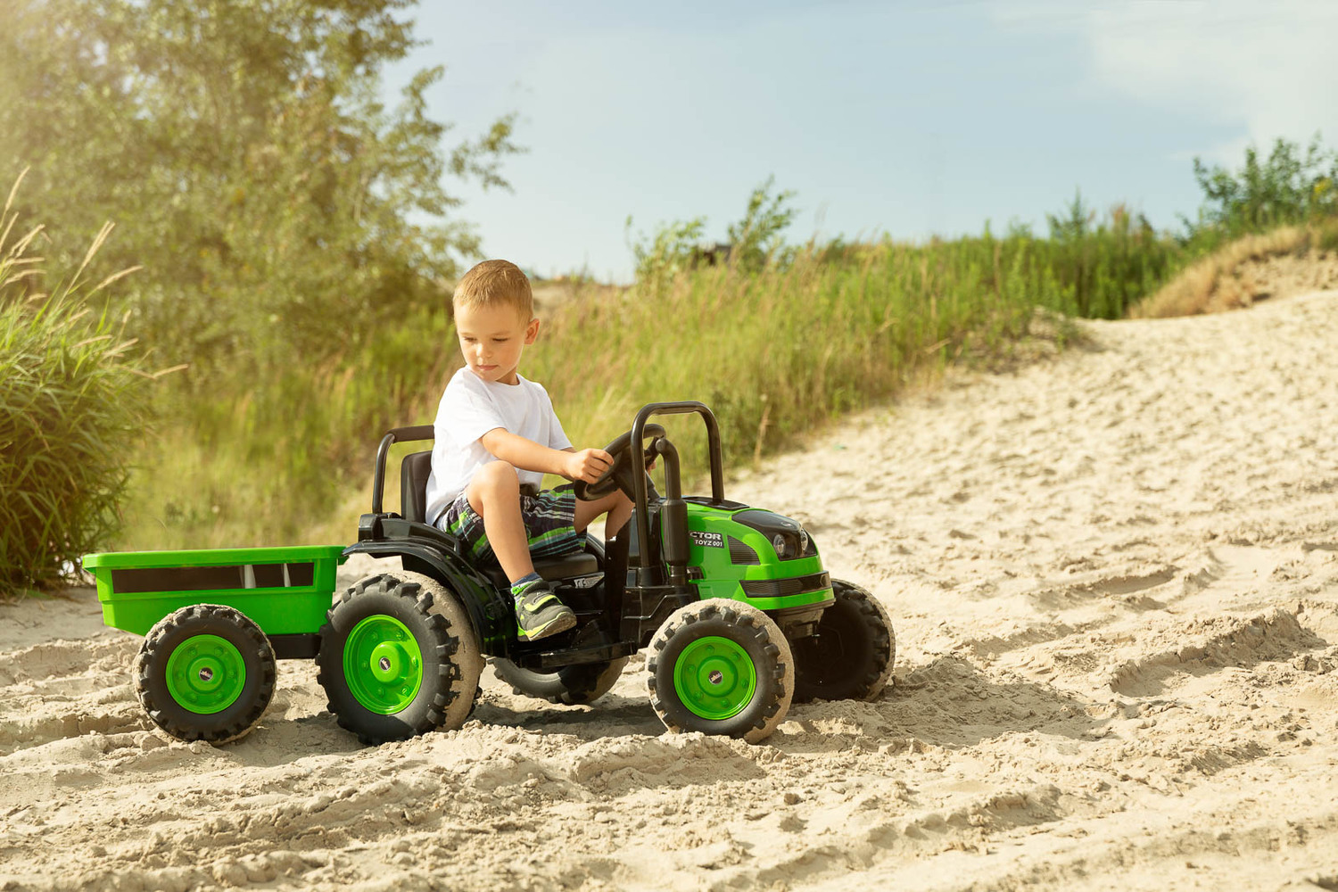 Tractor electric pentru copii