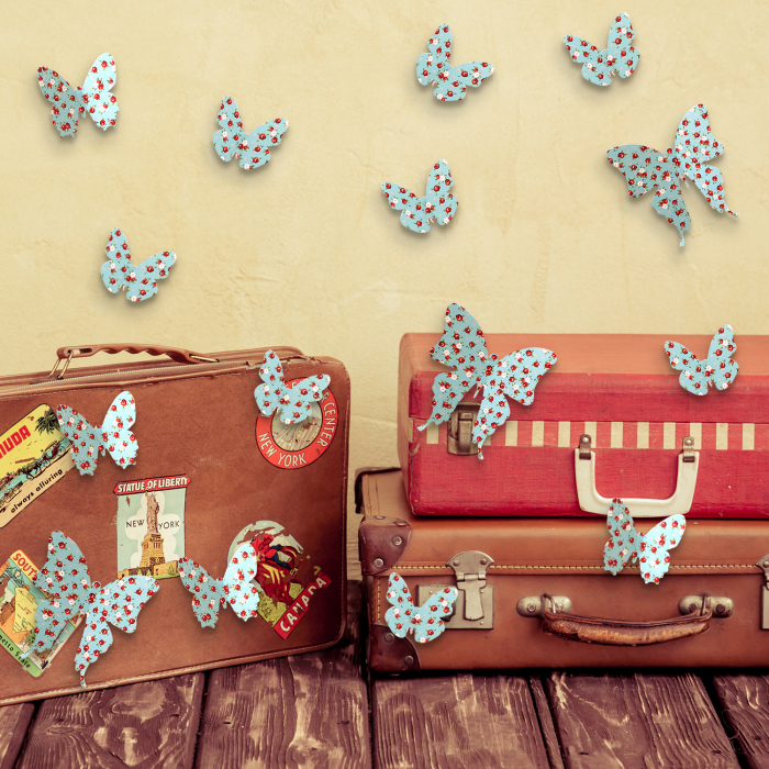 10 Fluturi 3D - Flower Butterflies [2]
