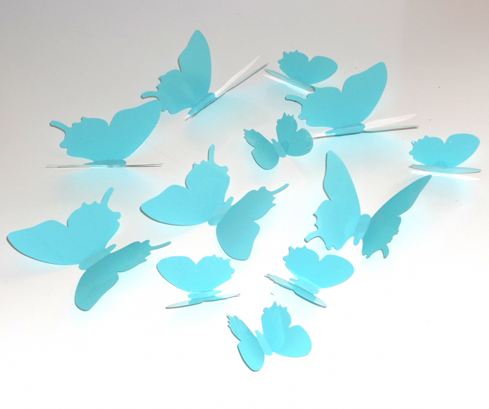 12 Fluturasi 3D Turquoise [3]