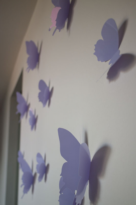 12 Fluturi 3D Violet Deschis [2]