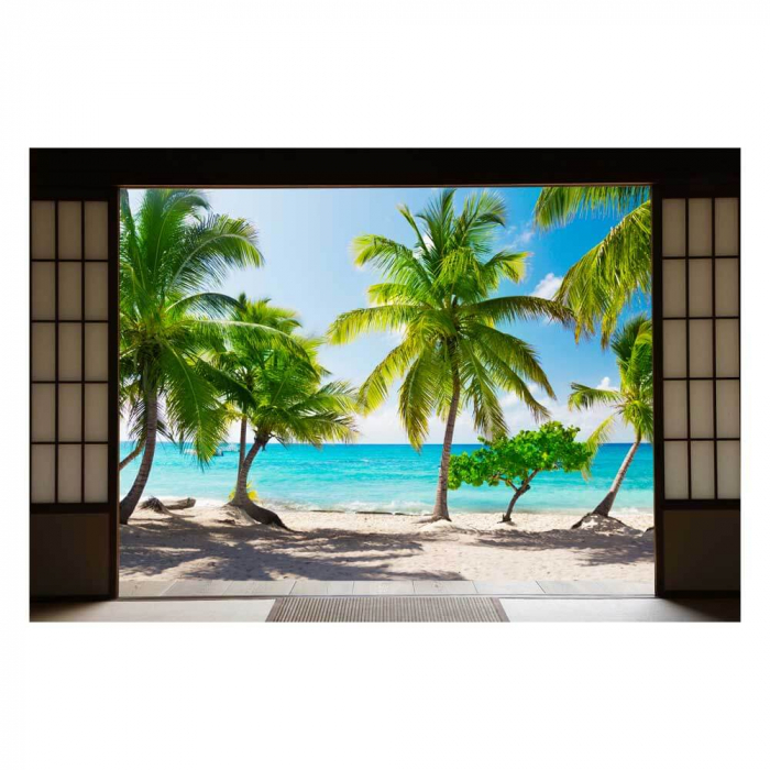 Fototapet vinyl cu efect 3D Usa Shoji - Tropical - 360x240 cm [2]