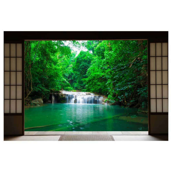 Fototapet vinyl cu efect 3D Usa Shoji - Natura inverzita - 360x240 cm [2]