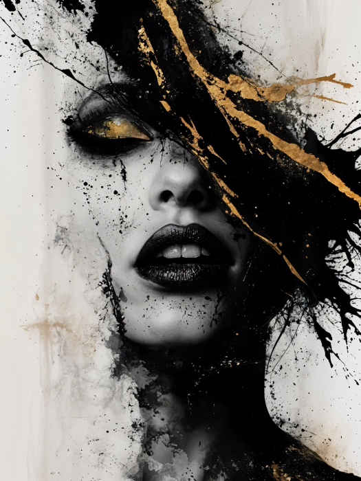 Tablou canvas - Privire de Aur - 35x45cm [4]