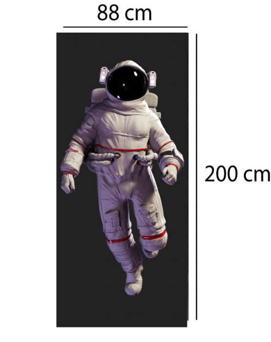 Autocolant decorativ pentru Usa - Astronaut [2]