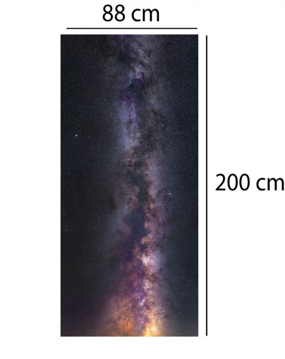 Autocolant decorativ pentru Usa - Galaxie [2]