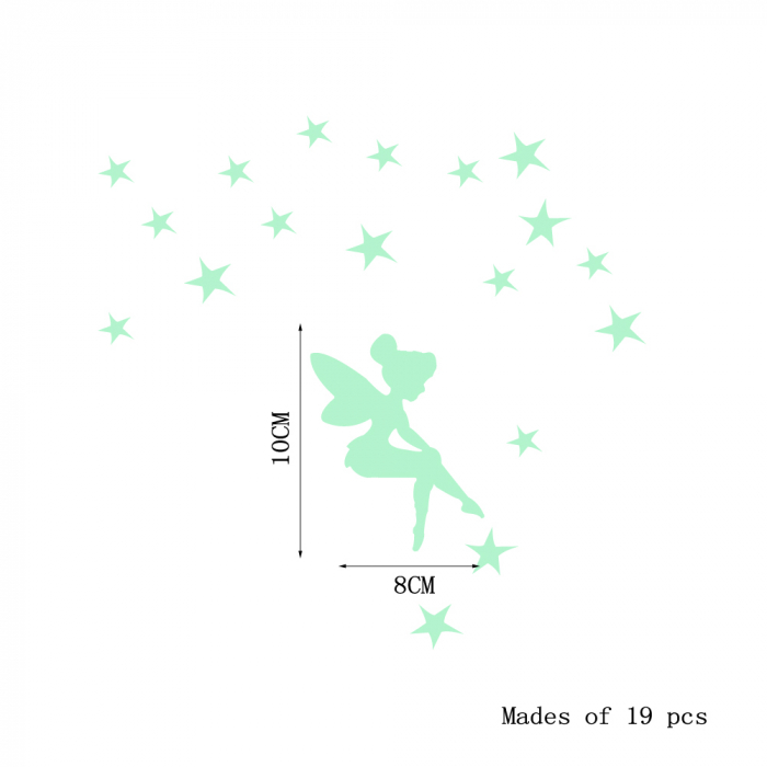 Set of 19 stickere fosforescente - Sprinkle Fairy Stars [3]