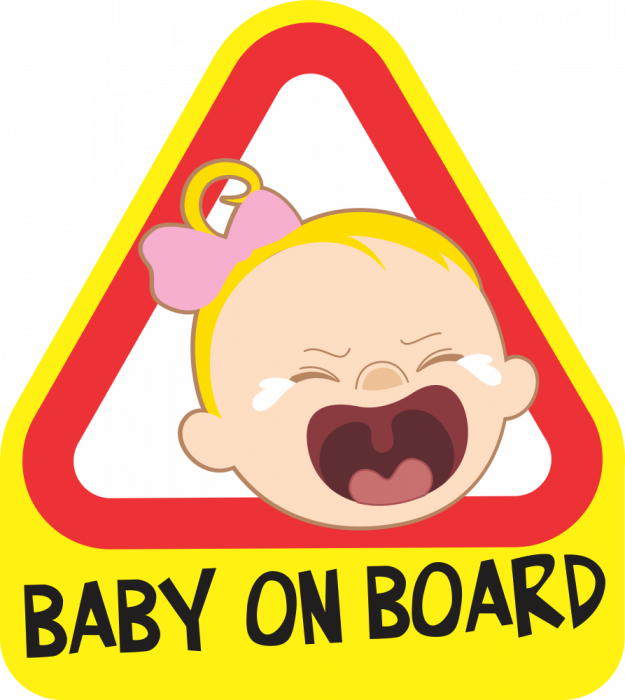 Sticker Baby on board - Fetita plangacioasa [2]