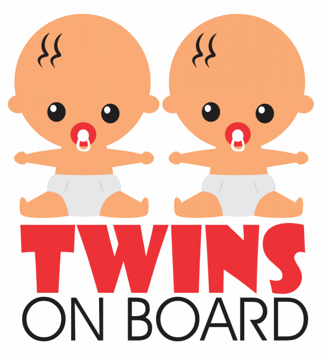 Sticker Baby on board - Twins on board - Gemeni [2]