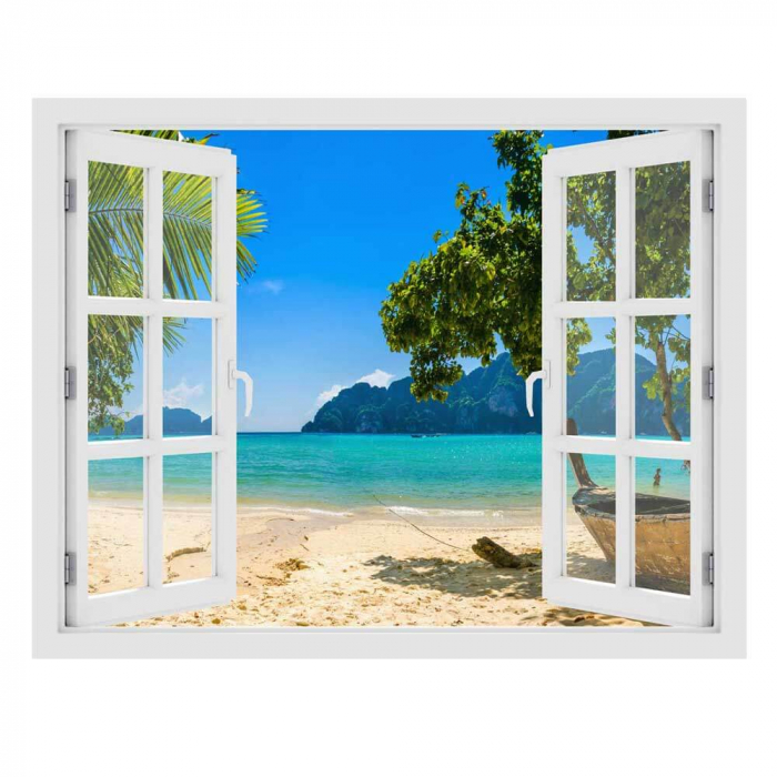 Fereastra cu efect 3D - Insula Phi Phi - 119x93 cm - Reducere [3]