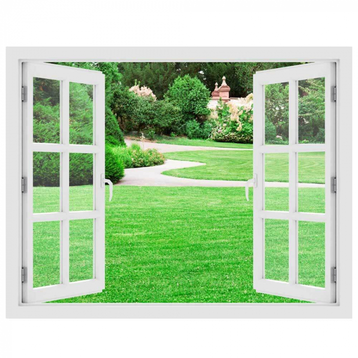 Fereastra cu efect 3D - Gradina Magica - 119x93 cm [3]
