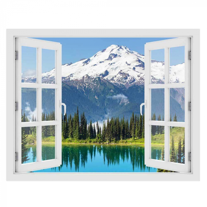 Fereastra cu efect 3D - Glacier Peak, Washington - 119x93 cm [3]