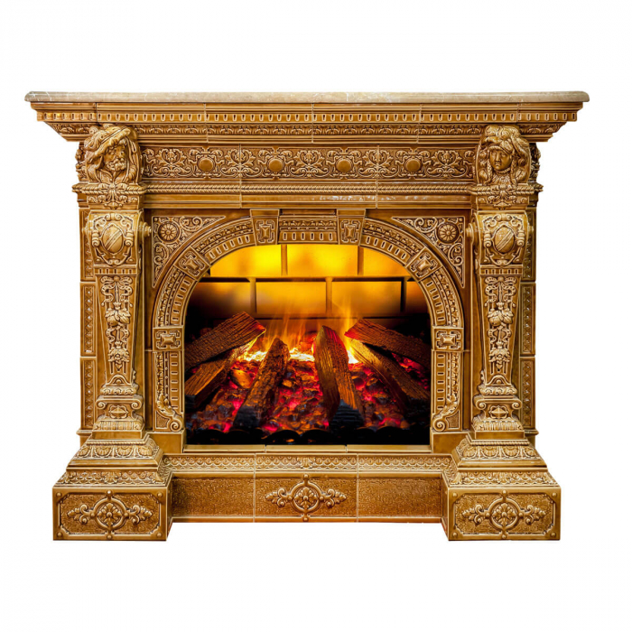 Autocolant decorativ cu efect 3D - Semineu - 119x93 cm [4]
