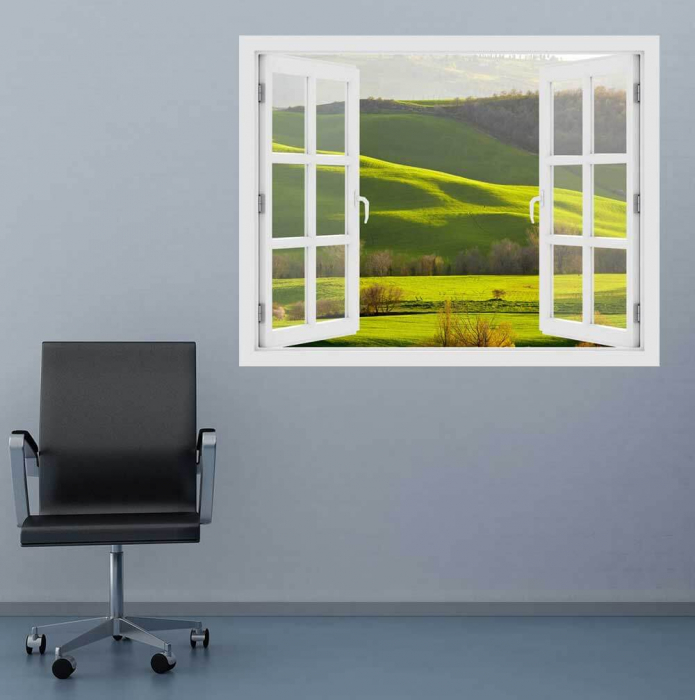 Fereastra cu efect 3D - Primavara Toscana - 119x93 cm [2]