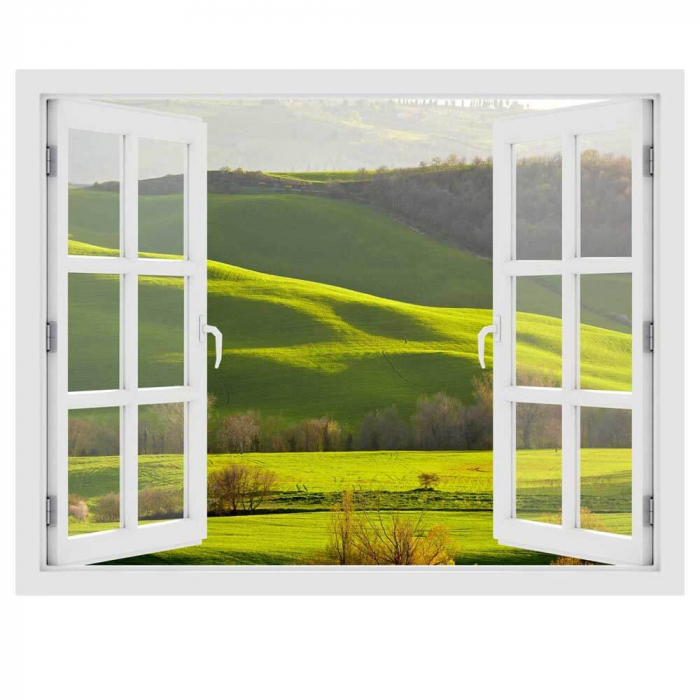 Fereastra cu efect 3D - Primavara Toscana - 119x93 cm [3]
