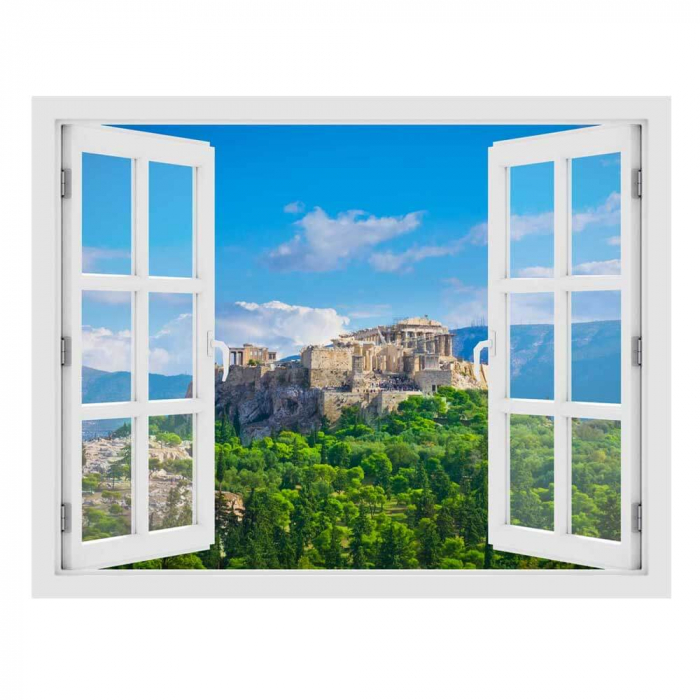 Fereastra cu efect 3D - Acropole, Grecia - 119x93 cm - Reducere [3]