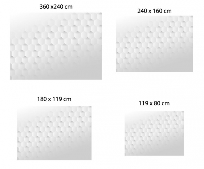 Fototapet autocolant cu efect 3D - Fagure de Albine Alb [3]