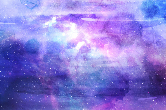 Fototapet autocolant - Watercolor Univers [2]