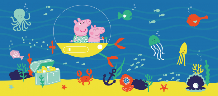 Fototapet Peppa Pig - Under the sea [2]