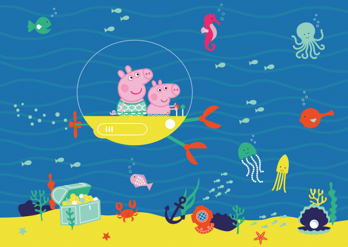 Fototapet Peppa Pig - Ocean [2]