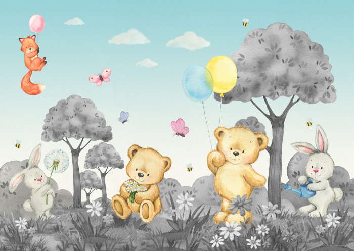 Fototapet - Teddy Bears [2]
