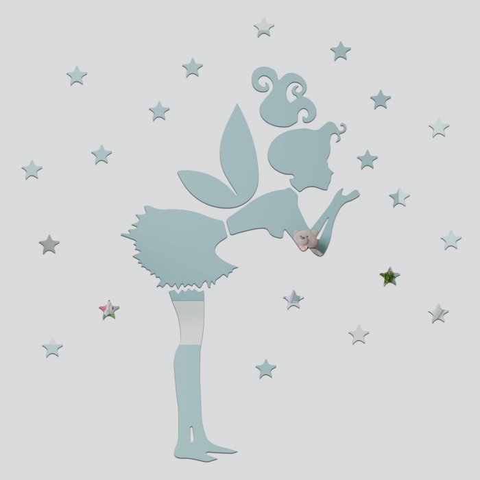 Tinker bell girl mirror wall art [2]