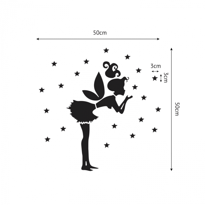 Tinker bell girl mirror wall art [4]