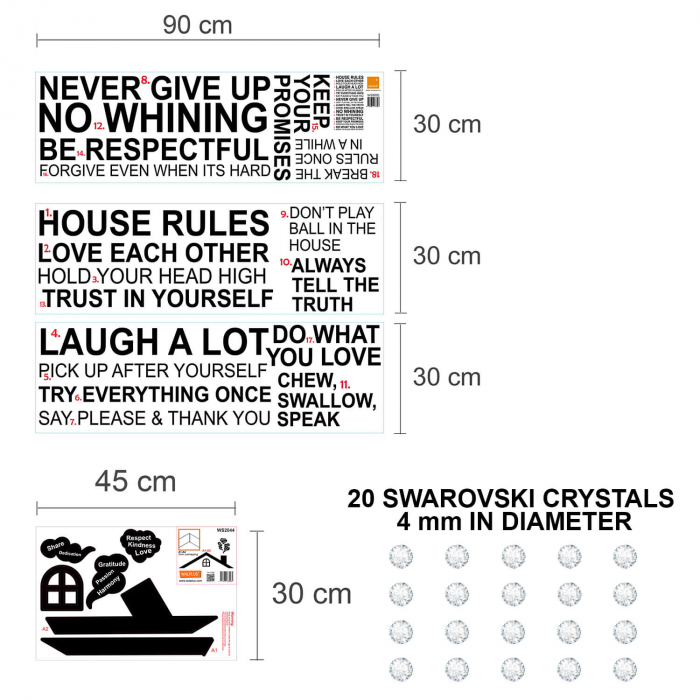 Rooftop House Rules - English and Swarovski crystals [4]