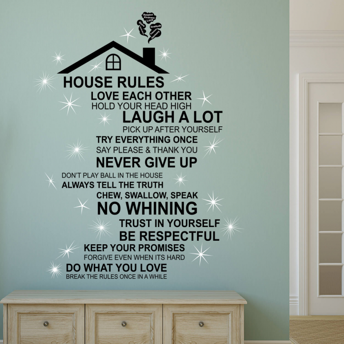 Rooftop House Rules - English and Swarovski crystals [2]