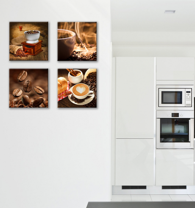 Set de 4 tablouri : Cafea [2]