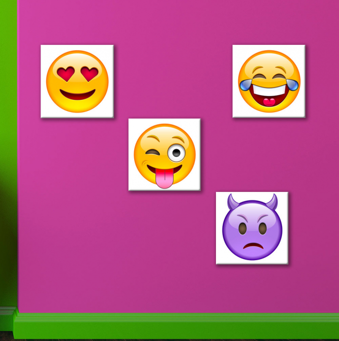 Set de 4 tablouri : Emojis [3]