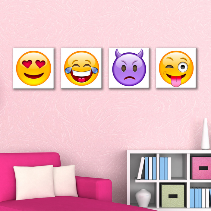 Set de 4 tablouri : Emojis [2]