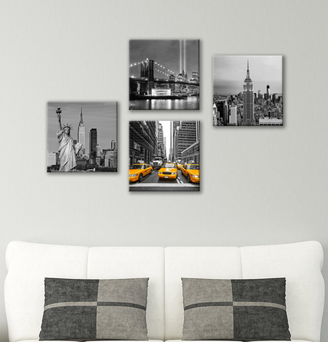 Set de 4 tablouri : New York [3]