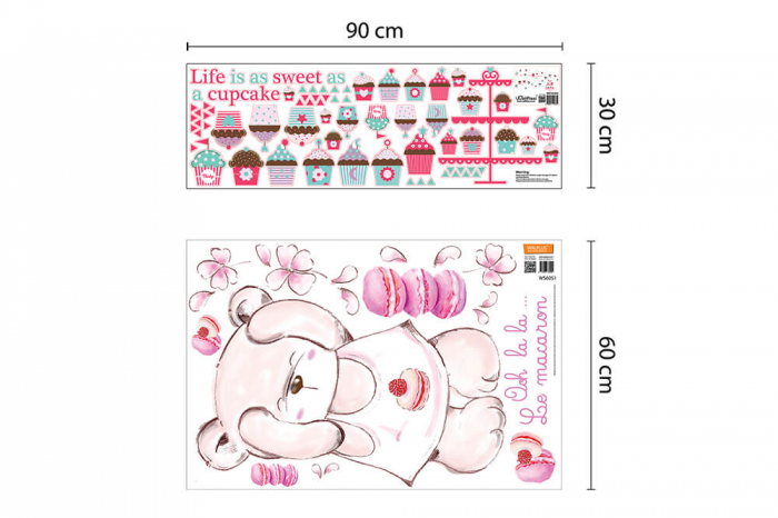 Life is a sweet cupcake and Macaron Bear Internal Nursery [3]