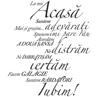 Sticker Acasa la noi [2]
