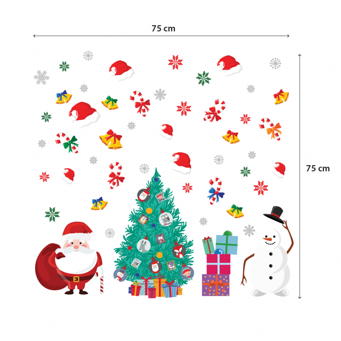 Sticker Santa Claus' Friends and Christmas Tree [3]