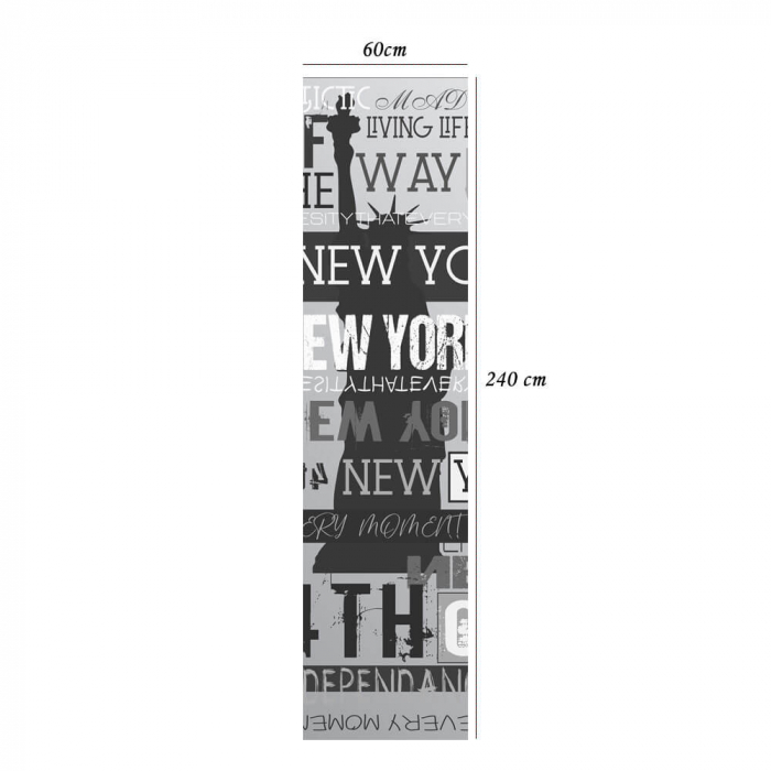 Sticker vertical New York Vintage Banner - 60x240 cm [5]