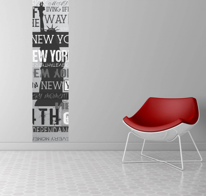 Sticker vertical New York Vintage Banner - 60x240 cm [2]