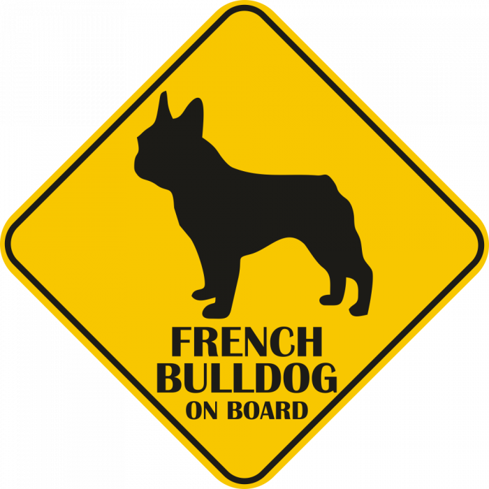 Sticker auto - Bulldog francez [2]