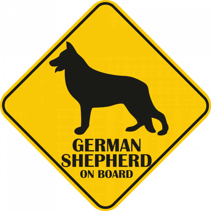 Sticker auto - Ciobanesc German [2]