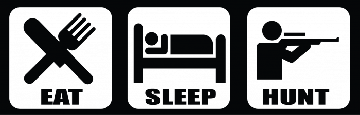 Sticker auto - Eat, sleep, hunt [2]