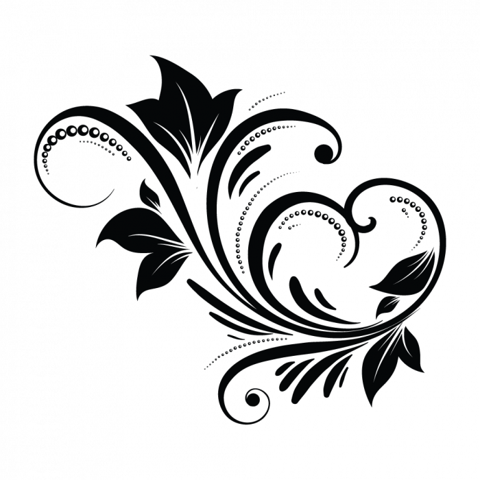 Sticker auto - Decoratiune cu frunze [2]