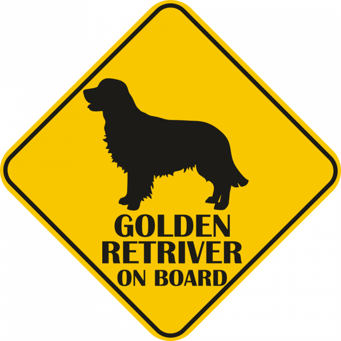 Sticker auto - Golden Retriever [2]