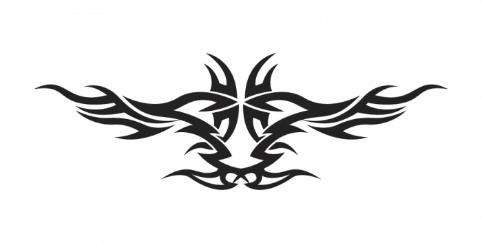 Sticker auto - Motiv tribal simetric [2]