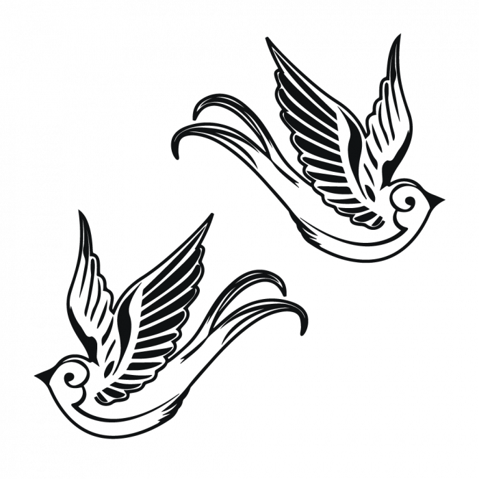 Sticker auto - Randunici (pachet) [2]