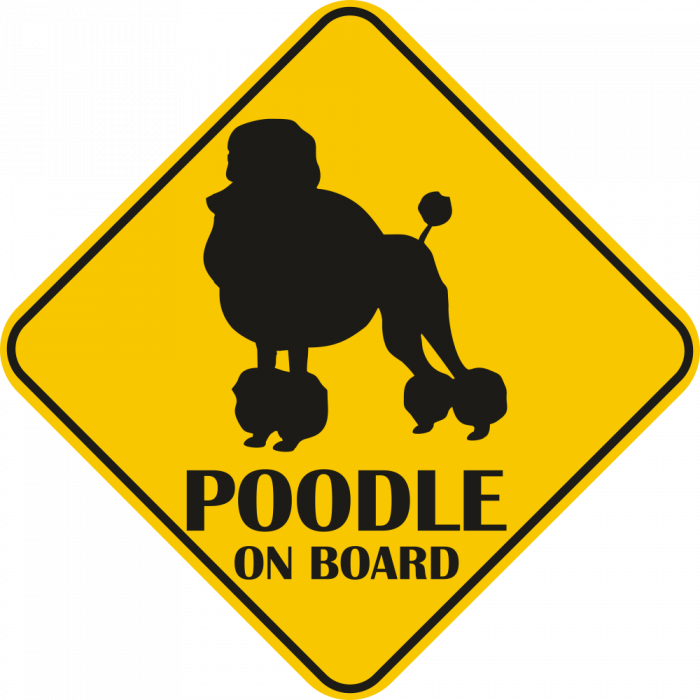 Sticker auto - Poodle [2]