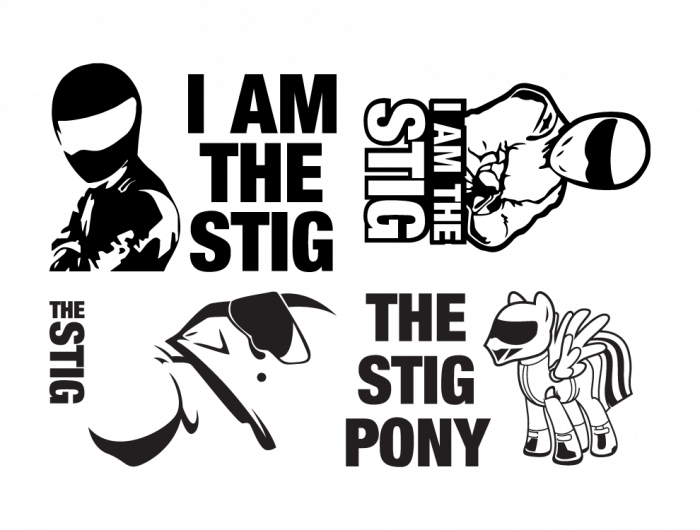 Sticker auto - The Stig (pachet) [2]