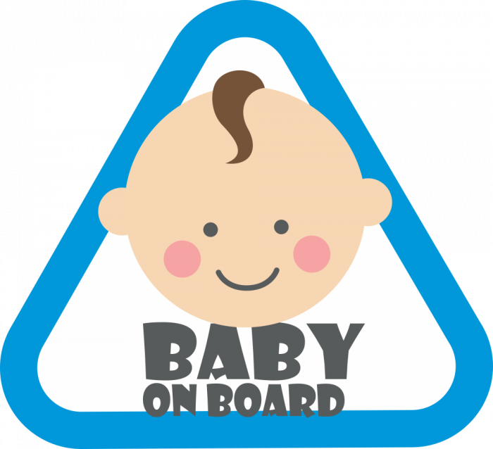 Sticker Baby on board - Baietel (color) [2]