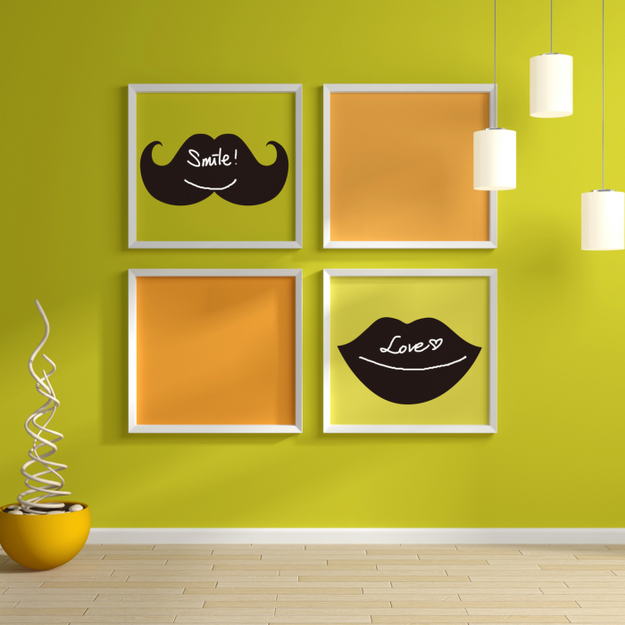 Sticker Blackboard - Mouth / Beard [2]